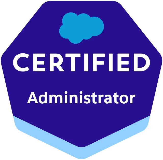 Salesforce Certified Administrator badge