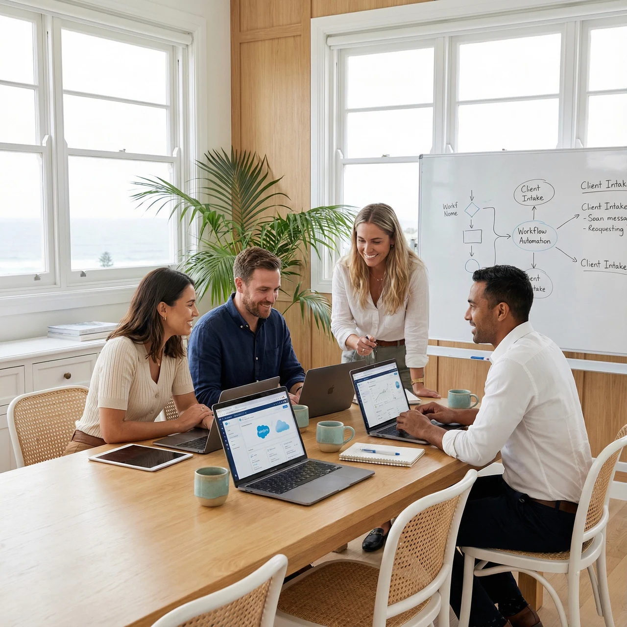 Palm Consulting team collaborating on a Salesforce build